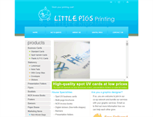 Tablet Screenshot of littlepigs.com.au